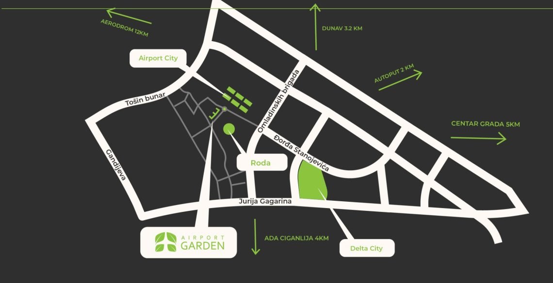 Lokacija airport garden